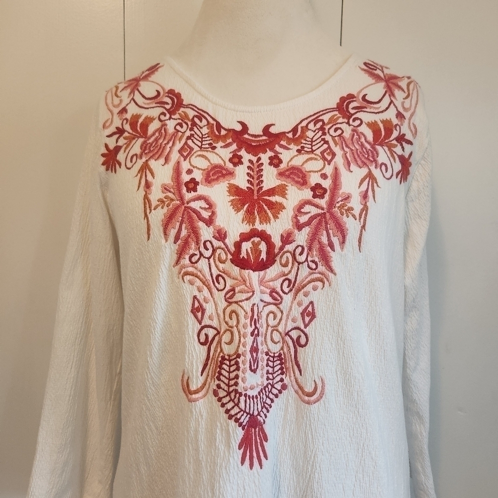 SOFT SURROUNDINGS CANARY ISLAND TUNIC SIZE M - Picture 5 of 8